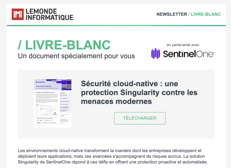 Sécurité cloud-native : une protection Singularity contre les menaces modernes