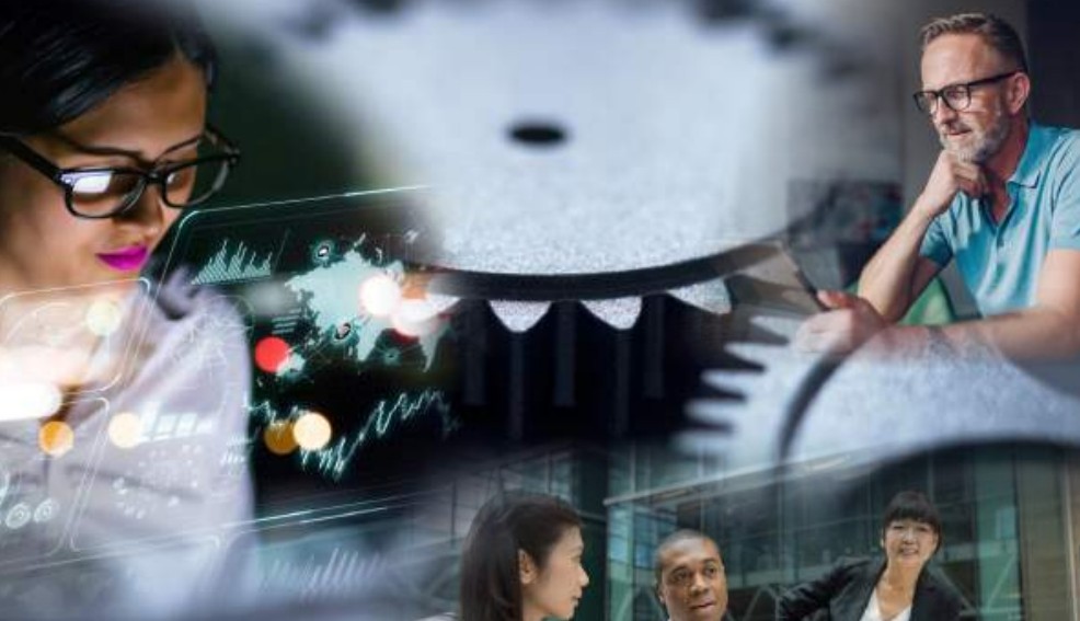 Team working on a project